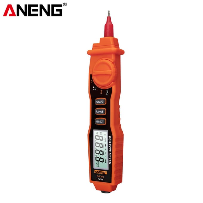 ANENG A3002 Pen Multimeter 4000 Counts Digitale Multimeter Pen Contactloze Handheld Tester AC/DC oranje