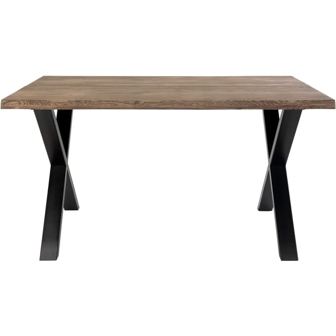 Eettafel, gerookt geolied eiken met gegolfde rand House Nordic Toulon