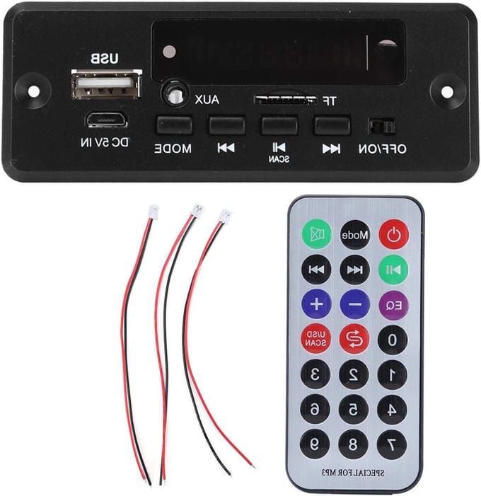 Bluetooth decoder board met digitale display en versterker voor MP3-speler module - ideaal voor audio-installaties en DIY-projecten