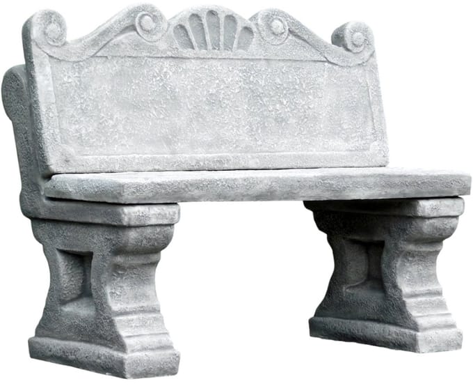 Tuinbank van steen – 120 cm – klassieke tuindecoratie