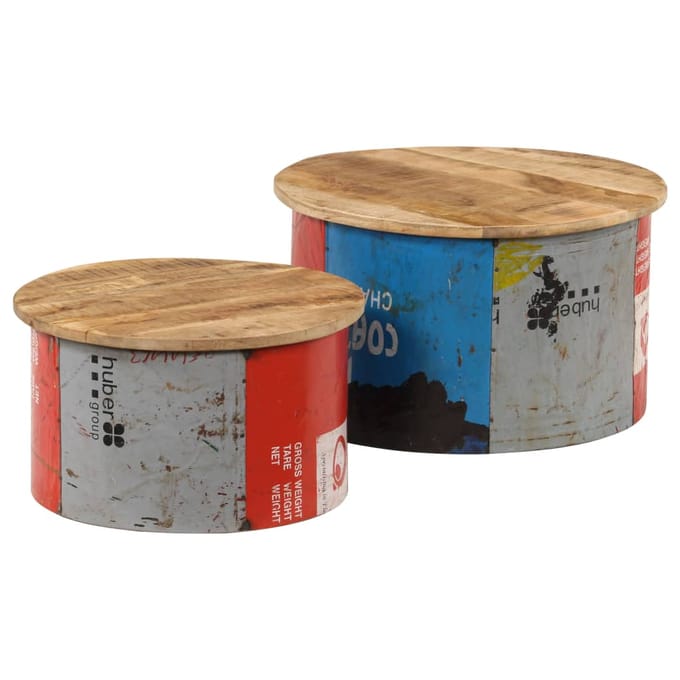vidaXL - Salontafels - 2 - st - massief - mangohout