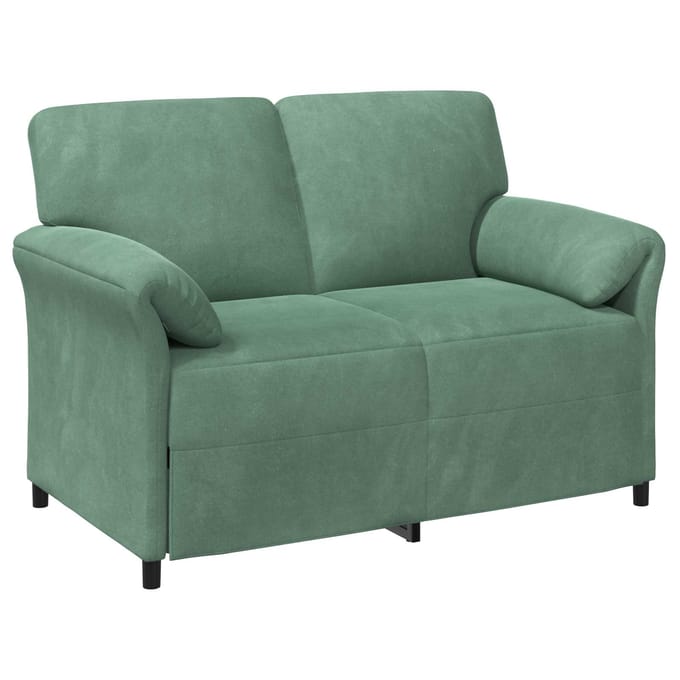 vidaXL - 2-Zits - Sofa - Zeegroen - 138 - x - 83 - x - 95 - cm - Fluweel