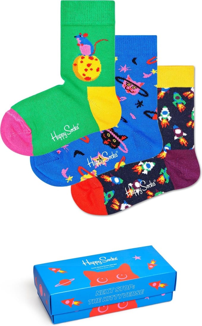 Happy Socks Kids Outer Space Giftbox - Maat 2-3Y