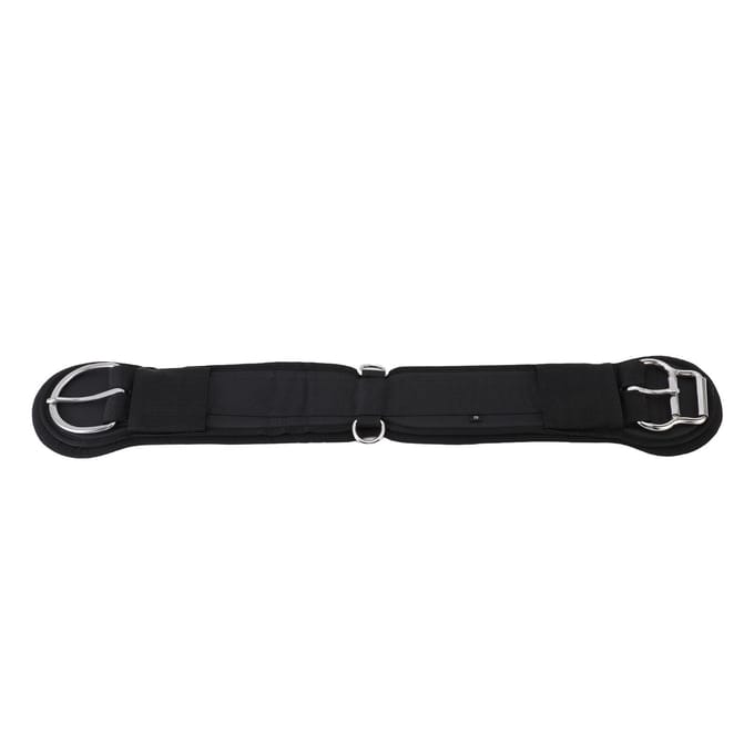 Sangle de ventre de cheval 28 pouces Sangle haute élasticité Résistante à l'usure Sangle de ventre équestre réglable black