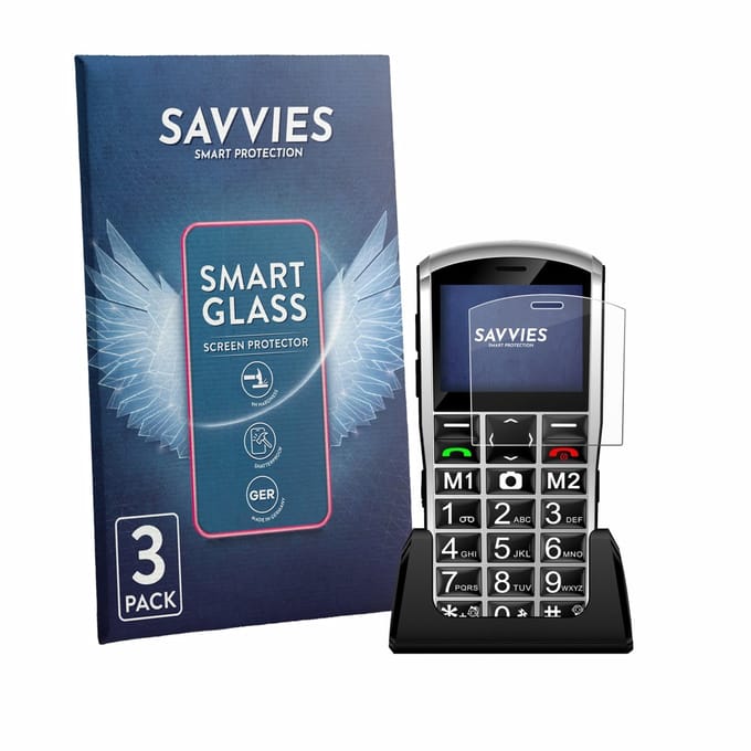3 Stuks Savvies Screenprotector - geschikt voor Artfone A400 Pro 4G - beschermfolie glas transparant