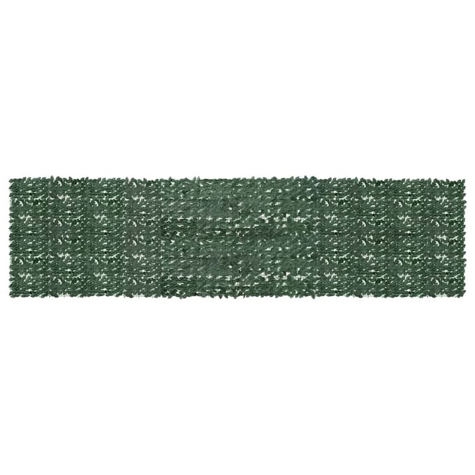 vidaXL - Balkonscherm - met - donkergroene - bladeren - 600x150 - cm