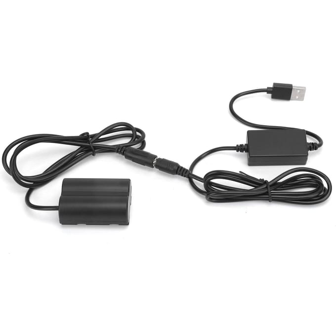 NPW235 Dummy Batterij DC Koppeling Stroomadapter met USB Aandrijfkabel voor Fujifilm XT4 GFX100S gray