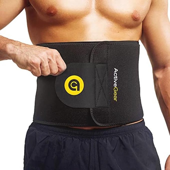 Zwarte Taille Riem - 9 Inch Breedte, 42 Inch Lengte voor een Slanker Lichaam