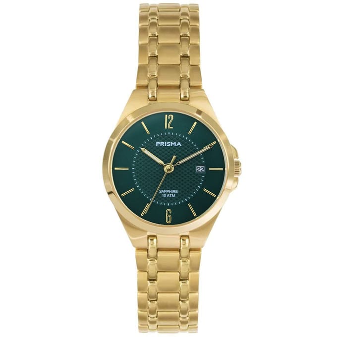 Prisma Horloge P.1263 Dames Titanium Green Saffier 10ATM