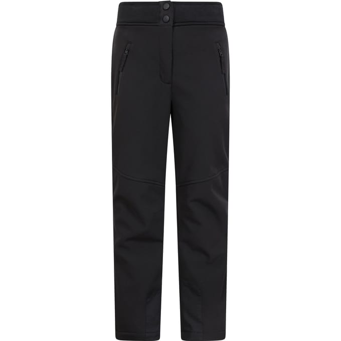 Mountain Warehouse Kinder/Kids Swiss Softshell skibroek (Zwart)