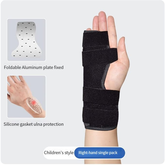1 verpakking Pinky Splint Hand Rest voor Pink Gips, Trigger Finger Vaste Rechttrekker beige