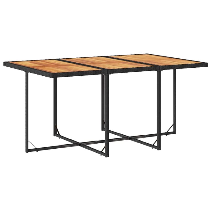 vidaXL - 11-delige - Tuinset - met - kussens - poly - rattan - zwart