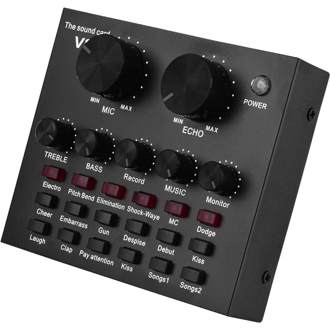 Externe audiomix-geluidskaart USB-audio-interfaceverbinding met meerdere geluidseffecten Without BT
