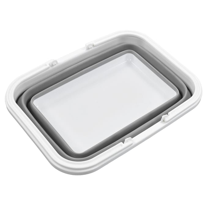 Opvouwbare Picknickmand Grote Capaciteit Multifunctioneel Stevig Handvat Speelgoed Opbergmand voor Thuis white