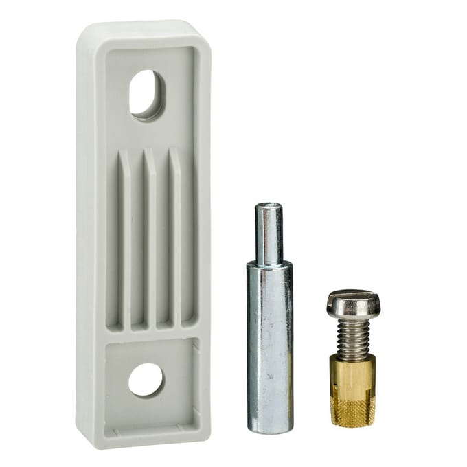 Schneider Electric NSYPFPLMG Wandhouder Viervoudig Polyamide Grijs-wit (RAL 7035) 1 stuk(s)