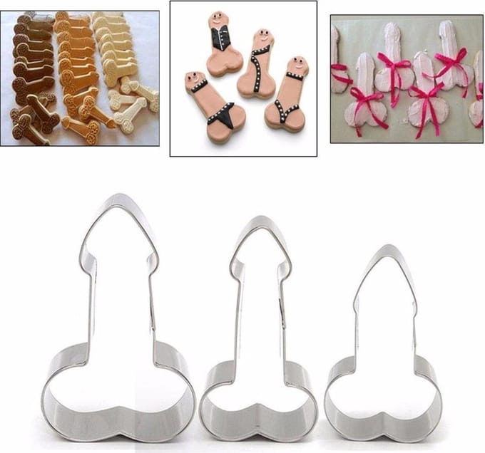 Winkrs | Piemel bakvorm voor koekjes - Mal in de vorm van penis