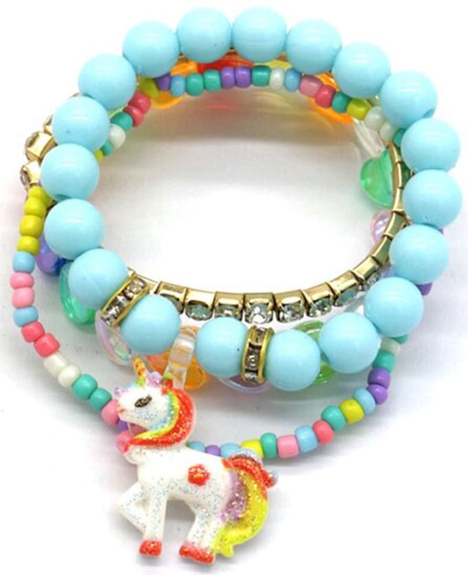 Armbanden voor Kinderen - Elastisch - 4 Stuks - Eenhoorn