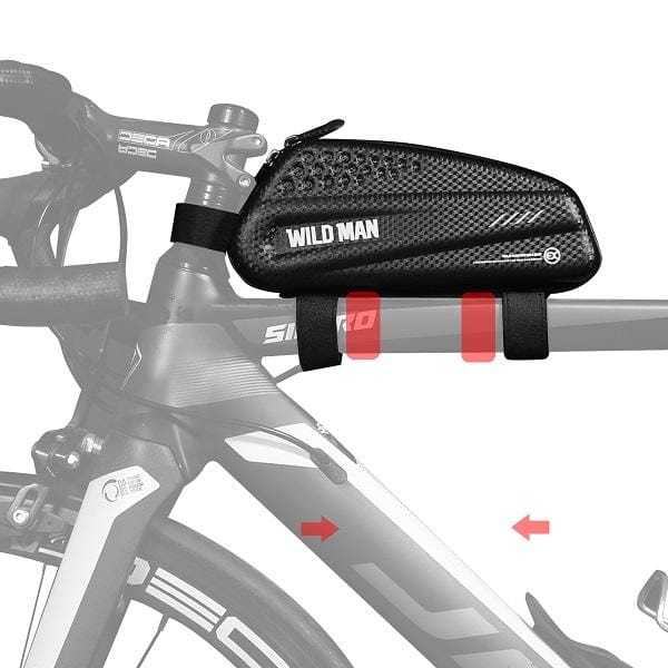 WILDMAN Fietsframekoffer/tas EX fietshouder zwart/zwart