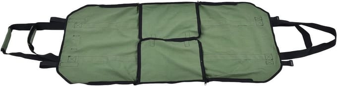 Brandhout Tas - Draagbare Opberger - Open Haard - Zware Kwaliteit - 47x31x40cm - Groen