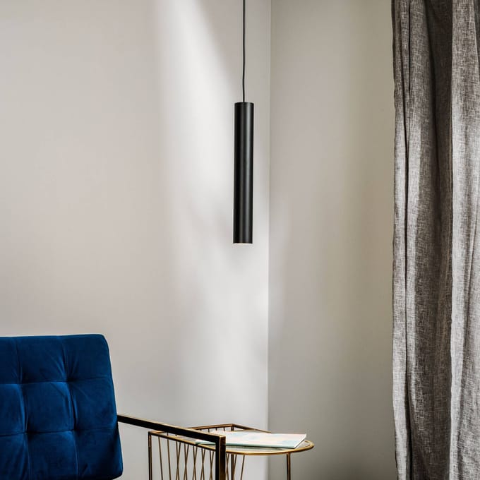 Nowodvorski Lighting Hanglamp Eye, 1-lamp, zwart, kaphoogte 40 cm