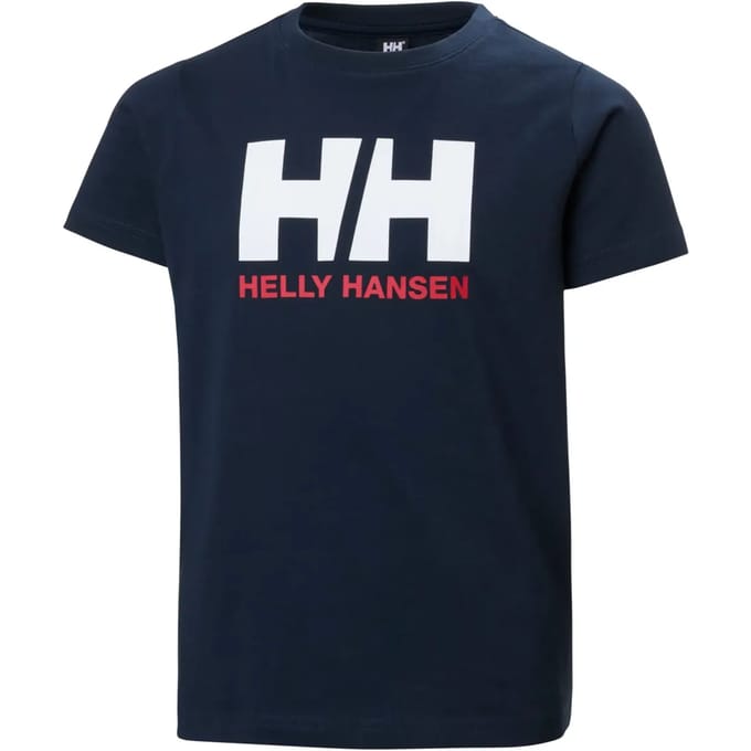 Helly Hansen Logo T-shirt Met Korte Mouwen Blauw 9 Years Jongen