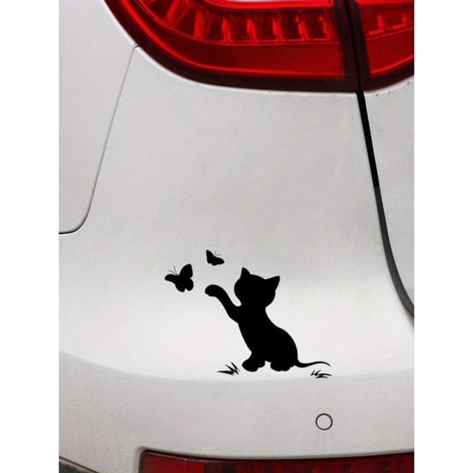 1 stuks Kattenpatroon Auto Sticker one-size