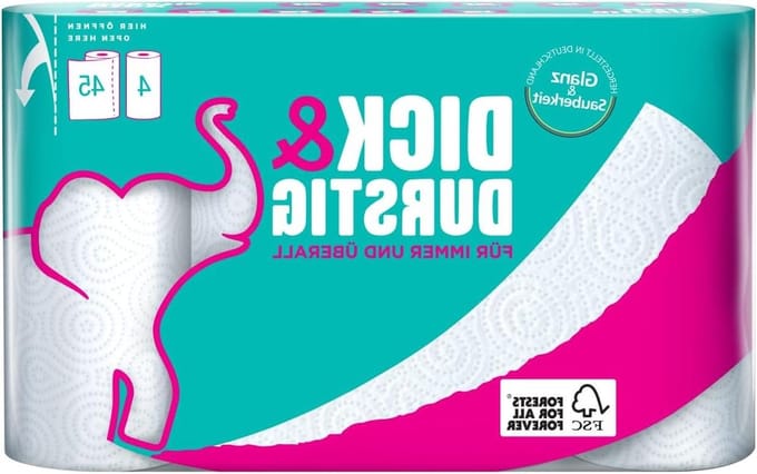 Keukenpapier Rollen - Absorberend Papier - Snel Opruimen - Druppel Reliëf - 24 Rollen - Wit