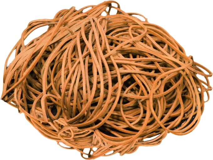 Elastiek 60x1 | 5mm bruin