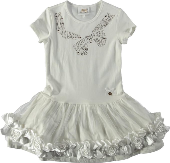 Le Chic Meisjes Jurk - off white - Maat 110