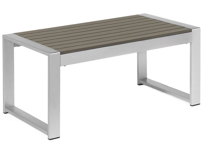 SALERNO - Tuintafel - Donkergrijs - 50 x 90 cm - Aluminium
