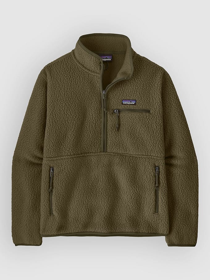 Patagonia Retro Pile Marsupial Half-Zip Fleece Trui groen