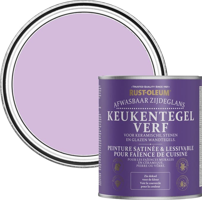 Rust-Oleum Paars Keukentegelverf Zijdeglans - Macaron 750ml