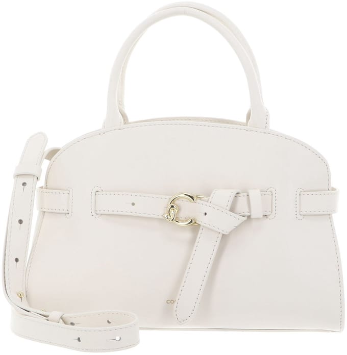COCCINELLE Leren handtas schoudertas Sabine Handbag Pearl crème
