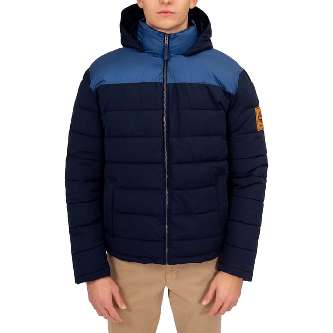 Timberland South Twin Jas - Navy Blauw - Met Logo Patch - Maat 3XL