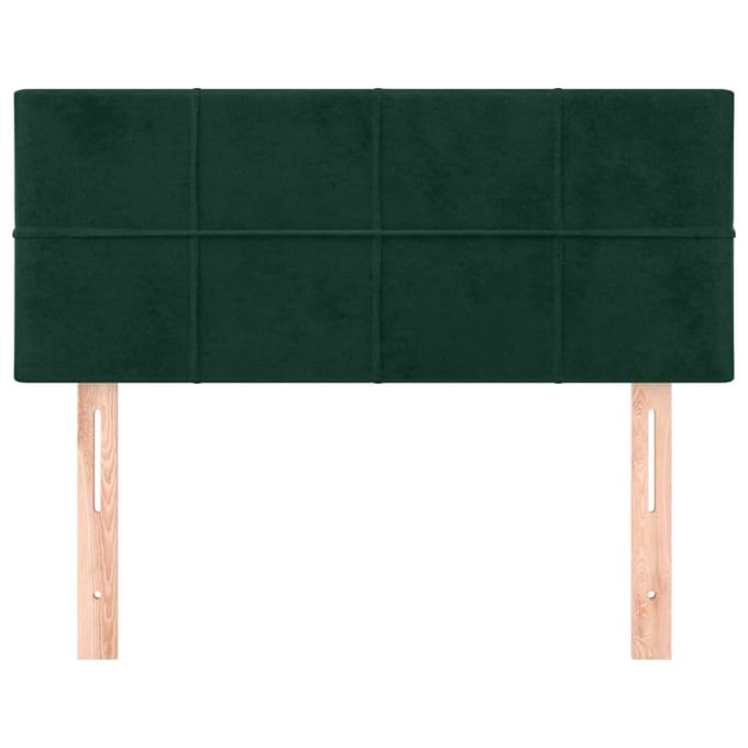 vidaXL - Hoofdbord - 80x5x78/88 - cm - fluweel - donkergroen