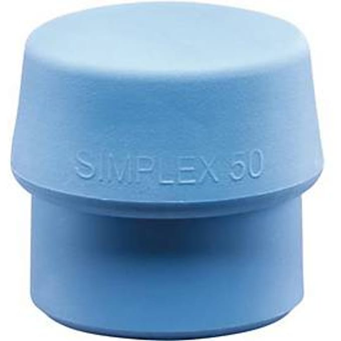 Schonhammerkopf SIMPLEX kop-Ø 60 mm TPE-soft blauw zacht HALDER