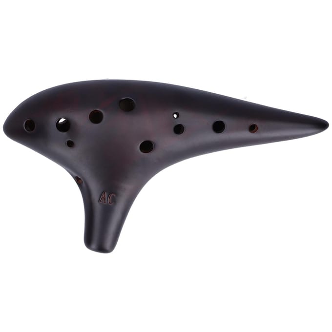 12?Hole Alto C Ocarina Dolomiet Schelp Klassieke Fluit Instrumenten voor Professionele Beginner black