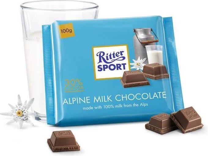 Ritter Sport alpenmelk 100 gr