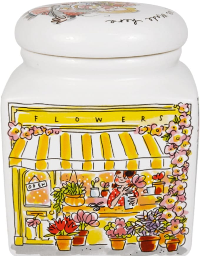 Blond Amsterdam, Even Bijkletsen: storage jar shop 16x20 cm