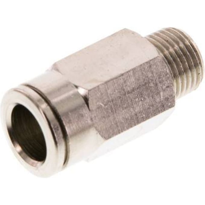 8mm x R1/8'' Messing Insteekfitting Buitendraad FKM [2 Stuks]