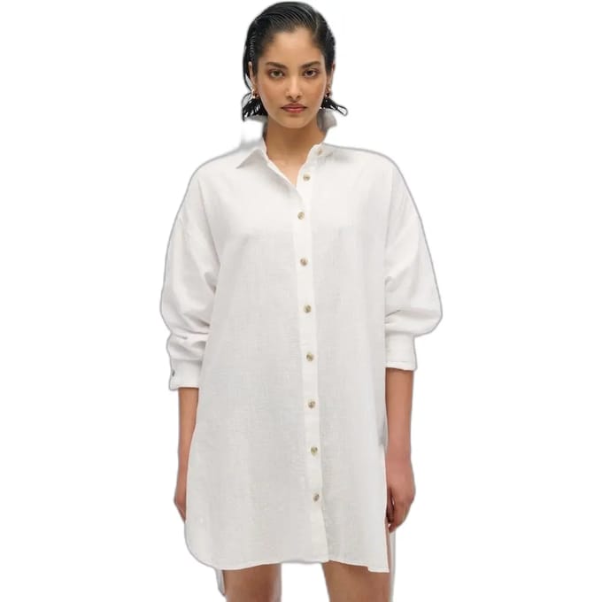 Superdry - Lang Ibiza-strandoverhemd - Dames - Shirts