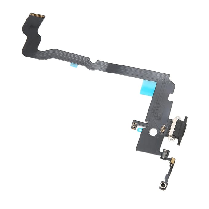 Câble flexible de chargement USB pour iPhone XS Max, noir gray
