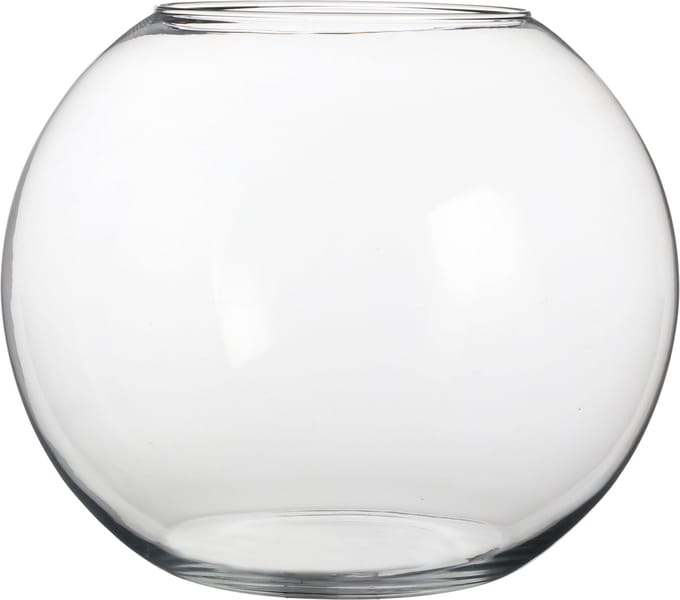 Mica Decorations Bolvaas - 20 x 25 cm - komvaas - glas - vissenkom