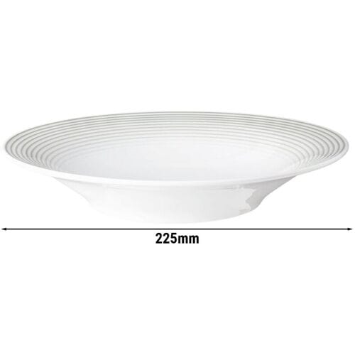 (6 stuks) SELTMANN WEIDEN Bord - diep - Ø 230mm - Parelgrijs