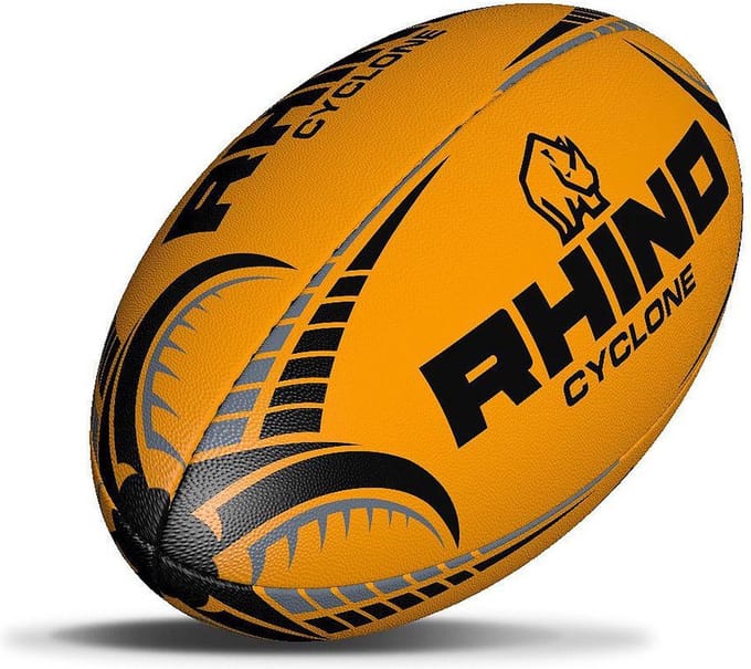 Rhino Cyclone Rugby Ball Fluo Oranje 5