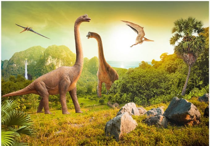 Fotobehang - Dinosaurs.