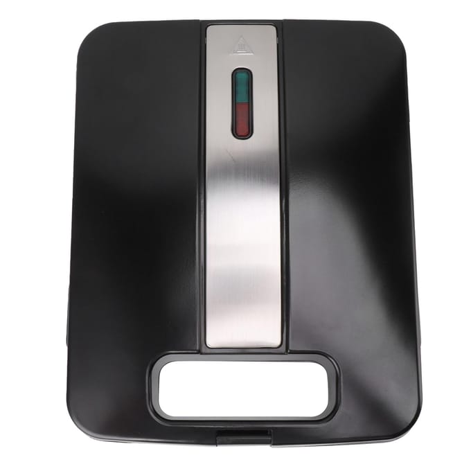 Appareil à Panini Chauffage Double Face Presse à Sandwich pour Cuisine Restaurant L black