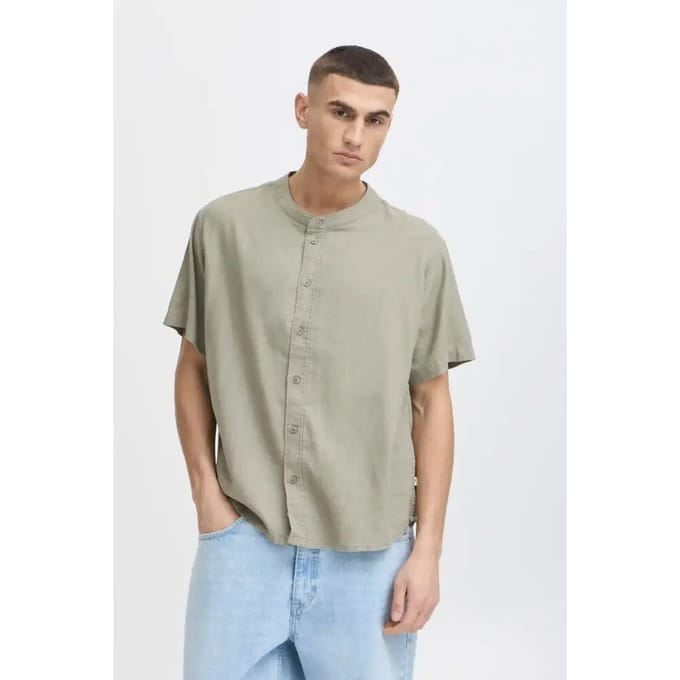 Mandarijnkraag shirt Solid Allan