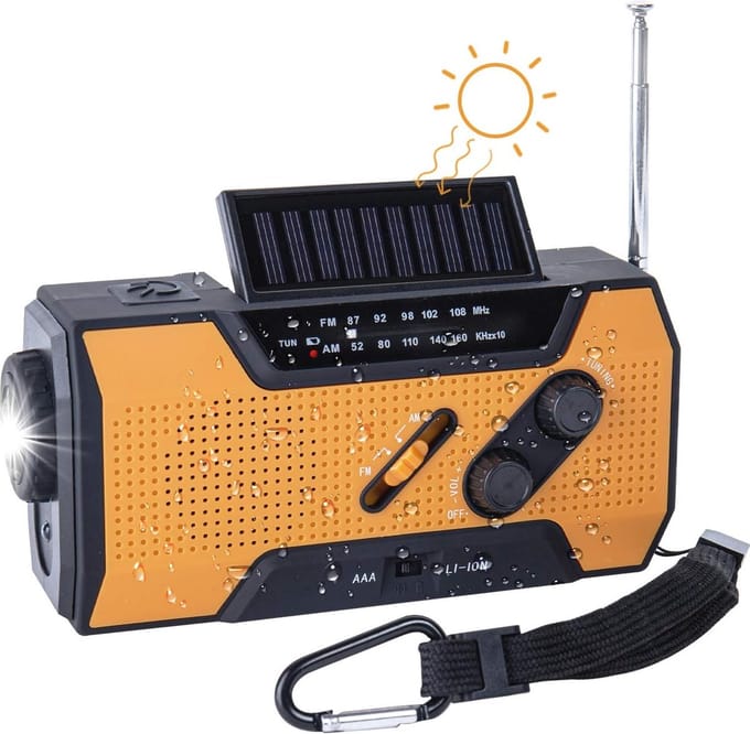 Noodradio | Multifunctioneel | 2000 mAh powerbank