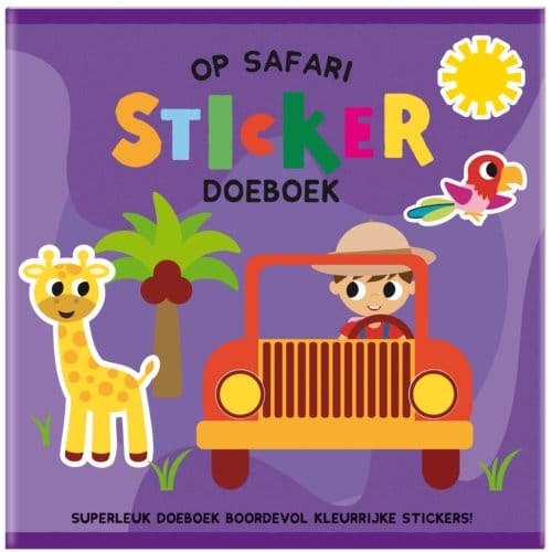 Sticker Doeboek - Op Safari - Interstat